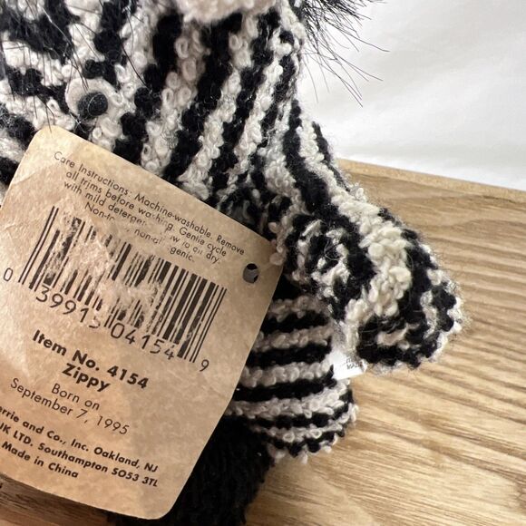 Russ Home Buddies - Zippy the Zebra - 1995 - Vintage - With Tag - Picture 6 of 7